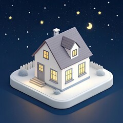 house in the night