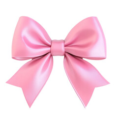 Pink satin bow festive gift delightful present happy occasion