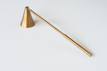 Antique Brass Candle Flame Snuffer 