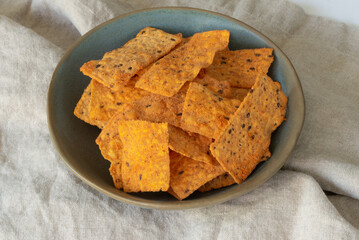 Sweet Chili Flavored Crisps in a Bowl