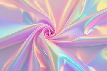 Fototapeta premium Horizontal Abstract Pastel Holographic Texture Background for Vibrant Colorful Designs