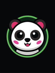 Cute Panda Logo Design