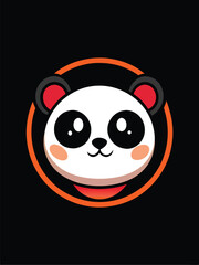 Cute Panda Logo Design