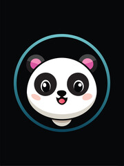 Cute Panda Logo Design
