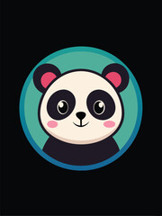 Cute Panda Logo Design
