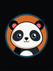 Cute Panda Logo Design