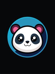 Cute Panda Logo Design