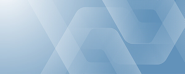 Obraz premium Modern medical or health care scientific abstract background with hexagons. Geometric stripe line art design for poster, brochure, cover, banner, header, website, presentation template