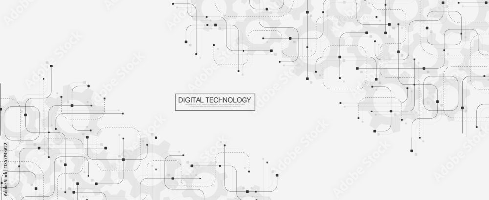 Poster motherboard technology abstract texture design. creative idea ai banner concept for internet tech. s