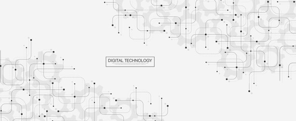 Motherboard technology abstract texture design. Creative idea AI banner concept for internet tech. Software coding. Digital concept for poster, cover, banner, header, web, presentation template