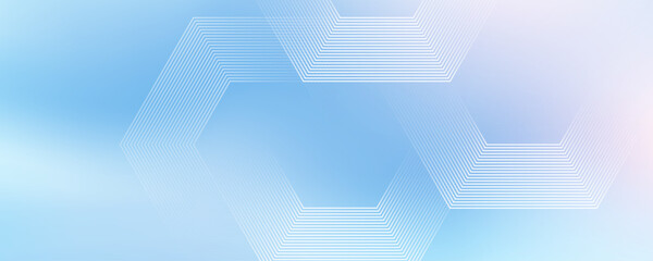 Modern medical or health care scientific abstract background with hexagons. Geometric stripe line art design for poster, brochure, cover, banner, header, website, presentation template