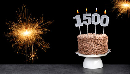 Candle number 1500 - Number of followers or likes
