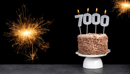 Candle number 7000 - Number of followers or likes
