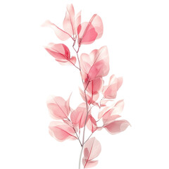 Delicate Pink Bougainvillea Branch Artistic Design Abstract Background