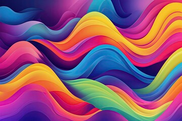 Dynamic Colorful Wave Gradient Poster Design for Memorable Events and Marketing Campaigns