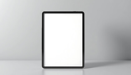 Tablet mockup with blank screen on blank background for design presentation