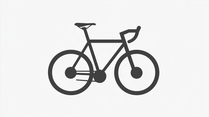 Fototapeta premium Minimalist Bicycle Icon Design for Websites Apps and Presentations Simple Vector Illustrati