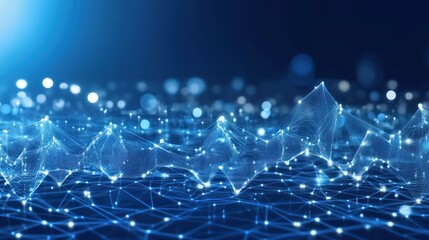 Obraz premium Abstract network data visualization