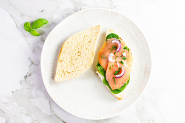 Salmon sandwiche