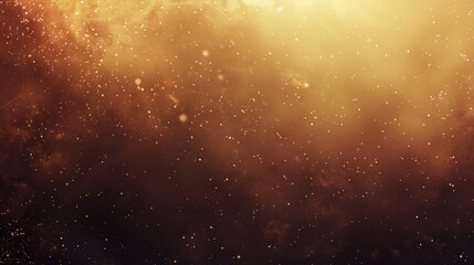 Abstract Golden Dust Background Texture With Light Bokeh Sparkles