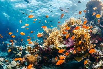 Obraz premium coral reef and fishes