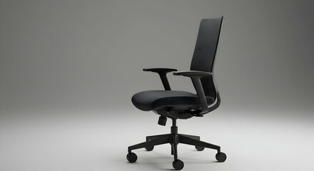 Fototapeta premium Modern Black Office Chair Design