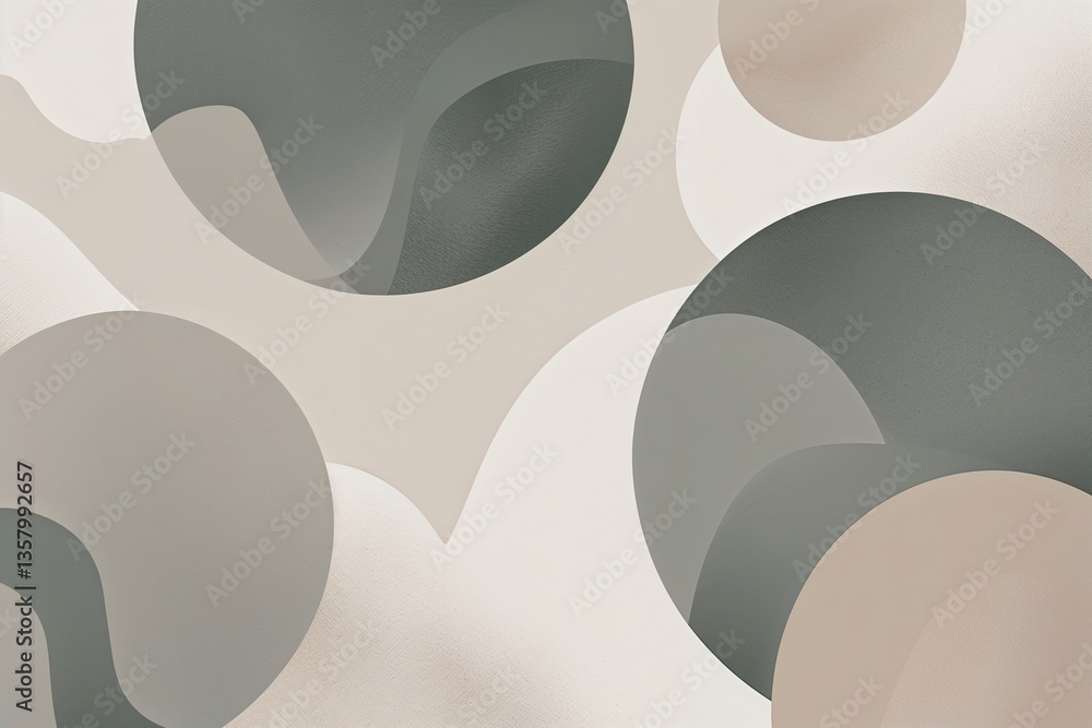 Poster minimalist pattern design with subtle shapes and textures