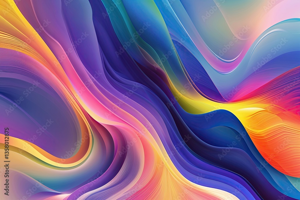 Poster dynamic colorful gradient background with sophisticated soft textures and patterns