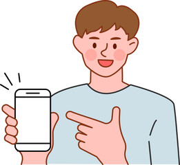 young man with mobile phone