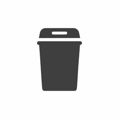 Vector illustration of a simple waste bin icon, Vector Image