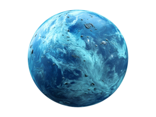 Neptune planet isolated on transparent background