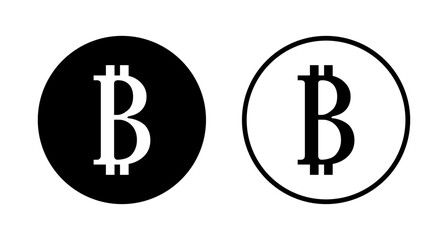Bitcoin icon logo design. bitcoin sign and symbol. payment symbol. cryptocurrency logo