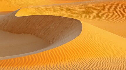 Golden Desert Sand Dunes Scenic Landscape