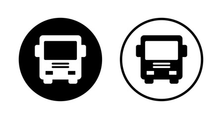 Bus icon logo design. bus sign and symbol