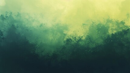 Abstract Green Grunge Texture Background, Paint Smudge, Dark Green Gradient Backdrop