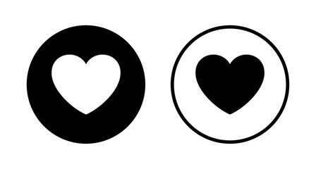 Love icon logo design. Heart sign and symbol. Like icon vector.