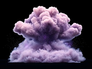 Purple Smoke Explosion for Dark Background.