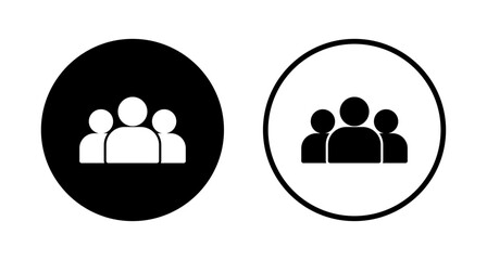 people icon logo design. person sign and symbol. User Icon vector