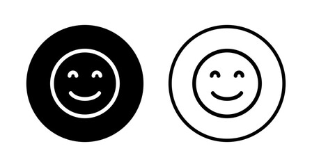 Smile icon logo design. smile emoticon icon. feedback sign and symbol