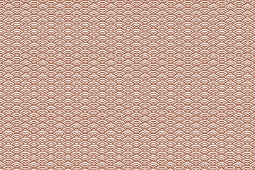 Fototapeta premium Abstract brown and white wave seamless pattern. Leather texture. Vintage Asian ocean water background on transparent background. Japanese Chinese ornament oriental pattern wallpaper.