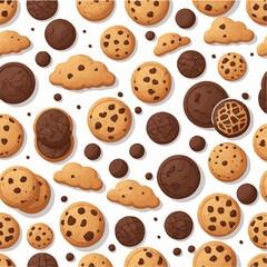 dessert, cookie, food, sweet, biscuit, bakery, background, chocolate, delicious, snack, candy, brown, homemade, bake, tasty, cake, isolated, chip, breakfast, pastry, closeup, fresh, crunchy, sugar, ve