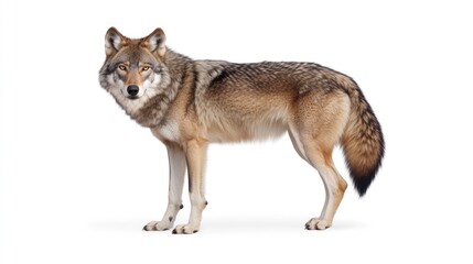 Majestic Red Wolf Standing Profile