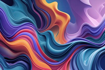 Obraz premium Unique Fluid Abstract Shape Backgrounds for Creative Designs