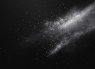 Obraz premium dark chalkboard texture with dusty smudges, grunge black background with powdery surface, abstract used board design for overlays and educational or artistic themes