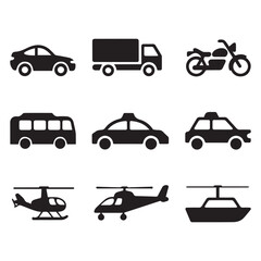 Creative black and white icon bundle