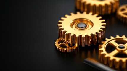 Golden Gears: Precision and Interlocking Mechanisms