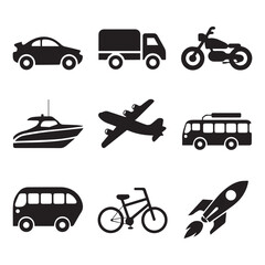 Creative black and white icon bundle