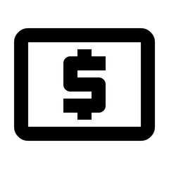 ATM Cash Icon, Dollar Symbol