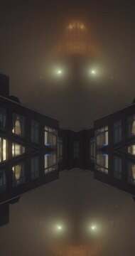 Kaleidoscope effect of New York City pedestrians, buildings, and traffic at night