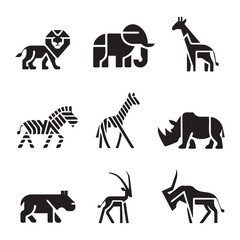 Creative black and white icon bundle